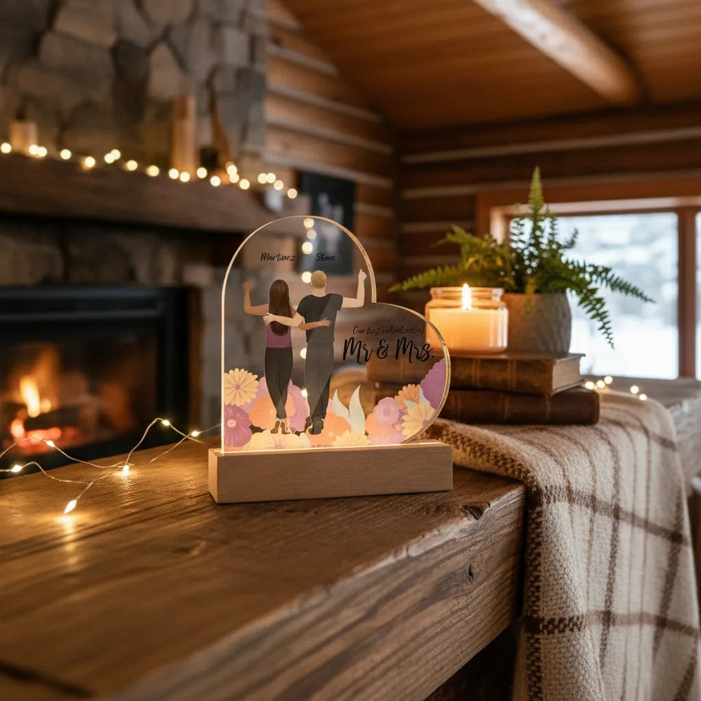 Our First Valentines as... | Acrylic Heart Plaque