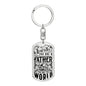 Dad you are the World | Dog Tag Keychain | From Family