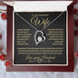 To My Beautiful Wife | Forever Love Necklace | Gold