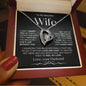 To My Beautiful Wife | Forever Love Necklace | BW