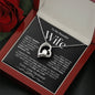 To My Beautiful Wife | Forever Love Necklace | BW
