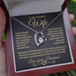 To My Beautiful Wife | Forever Love Necklace | Gold