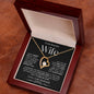 To My Beautiful Wife | Forever Love Necklace | BW