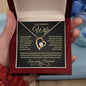 To My Beautiful Wife | Forever Love Necklace | Gold