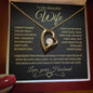 To My Beautiful Wife | Forever Love Necklace | Gold