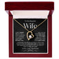 To My Beautiful Wife | Forever Love Necklace | BW