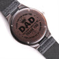 Dad you are my favorite | Engraved Wooden Watch
