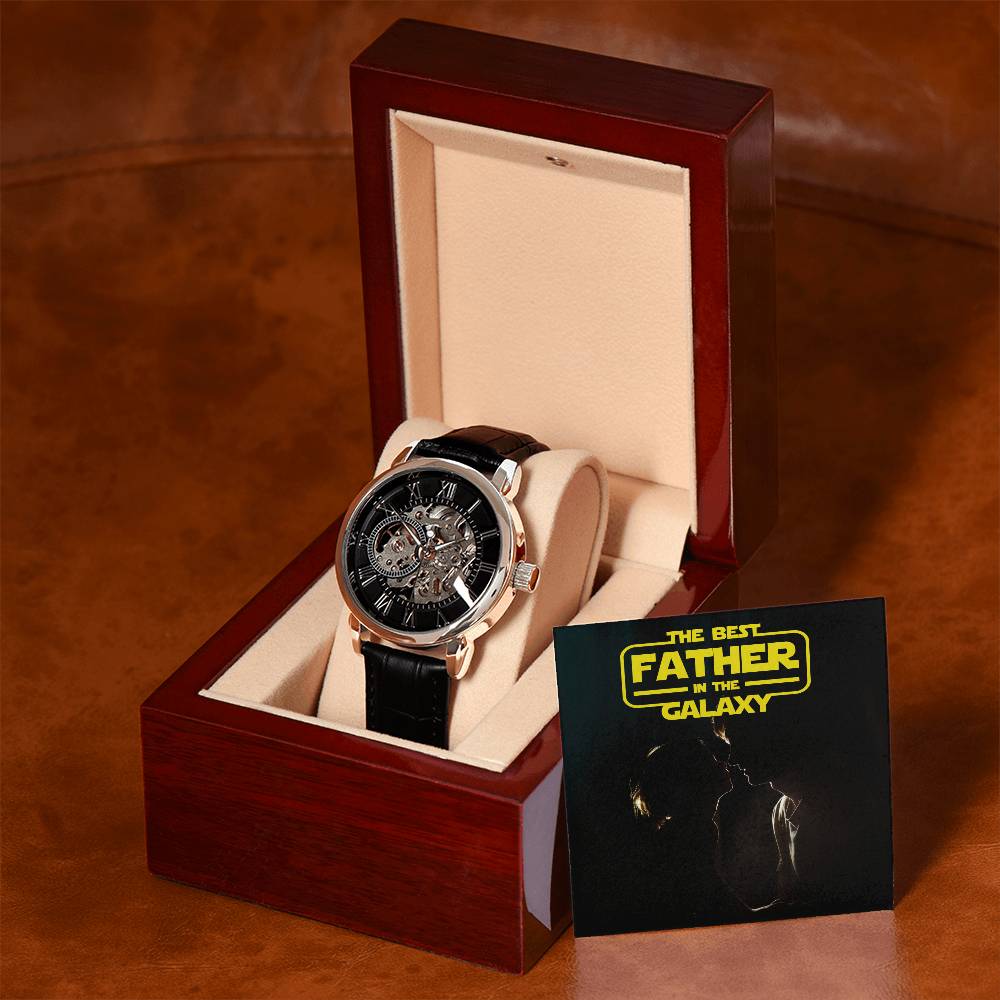 The Best Father in the Galaxy | Men's Openwork Watch