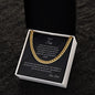 To My Son | Aim for the Skies | From Dad | Cuban Link Chain