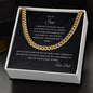 To My Son | Aim for the Skies | From Dad | Cuban Link Chain