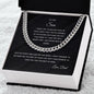 To My Son | Aim for the Skies | From Dad | Cuban Link Chain