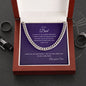 To My Dad | Thank you for Everything | From Your Son | Cuban Link Chain