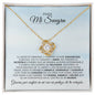 Para Mi Suegra | AGRADECIDA | Cadena Love Knot