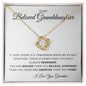 To My Beloved Granddaughter | Love Knot Necklace