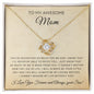 To My Awesome Mom | Love Knot Necklace | From Your Son