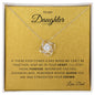 To My Daughter | In your Heart | Love Knot Necklace