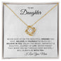 To My Daughter | Love Knot Necklace | Believe in Yourself | From Mom