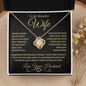To My Beautiful Wife | Love Knot Necklace