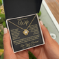 To My Beautiful Wife | Love Knot Necklace