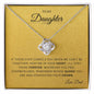 To My Daughter | In your Heart | Love Knot Necklace