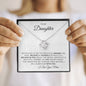 To My Daughter | Love Knot Necklace | Believe in Yourself | From Mom
