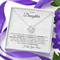 To My Daughter | Love Knot Necklace | Believe in Yourself | From Mom