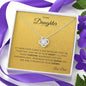To My Daughter | In your Heart | Love Knot Necklace
