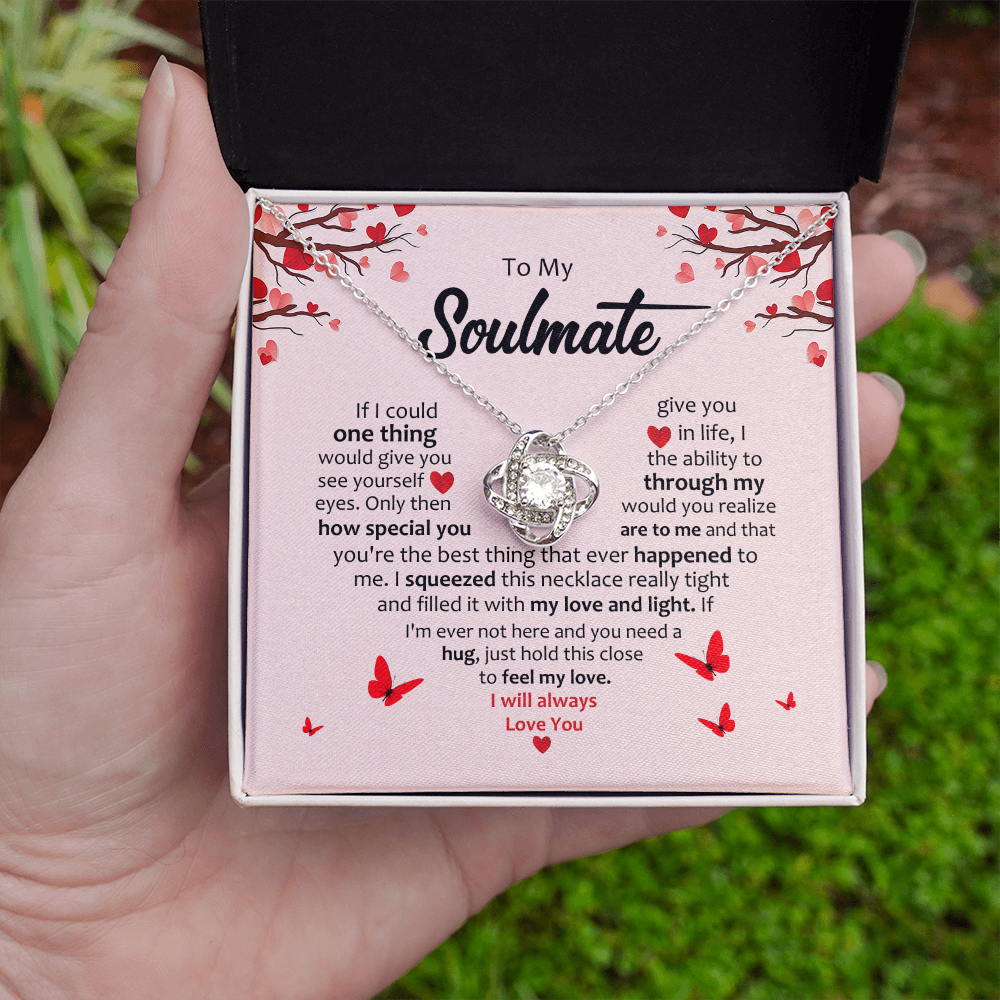 To My Soulmate | Love Knot Necklace