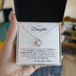 To My Daughter | Love Knot Necklace | Believe in Yourself | From Mom
