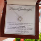 To My Beloved Granddaughter | Love Knot Necklace