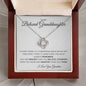 To My Beloved Granddaughter | Love Knot Necklace