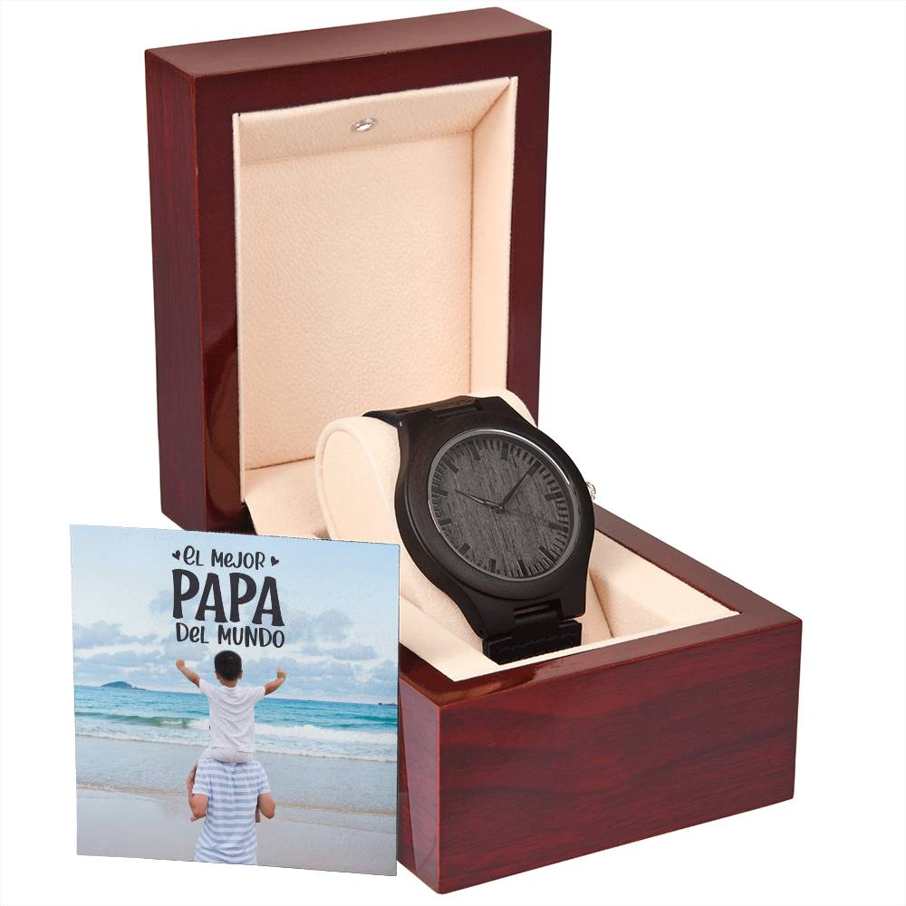 El Mejor Papá del Mundo | Reloj de Madera