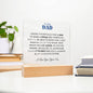 To My Dad | From your Son | Acrylic Plaque Square