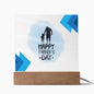 Happy Father's Day | Child and Dad | Acrylic Plaque Square