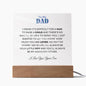 To My Dad | From your Son | Acrylic Plaque Square