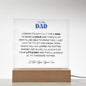 To My Dad | From your Son | Acrylic Plaque Square