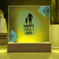 Happy Father's Day | Child and Dad | Acrylic Plaque Square