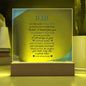 To My Dad | From your Daughter | Acrylic Plaque Square