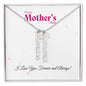 Personalized Vertical Name Necklace | I Love You