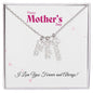Personalized Vertical Name Necklace | I Love You