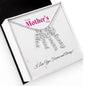Personalized Vertical Name Necklace | I Love You