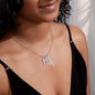 Personalized Vertical Name Necklace | I Love You