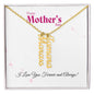 Personalized Vertical Name Necklace | I Love You