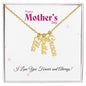 Personalized Vertical Name Necklace | I Love You