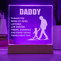 Daddy, Thanks for being my hero | Engraved Acrylic Plaque