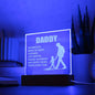 Daddy, Thanks for being my hero | Engraved Acrylic Plaque