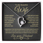 To My Beautiful Wife | Forever Love Necklace | Gold