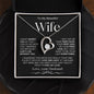To My Beautiful Wife | Forever Love Necklace | BW