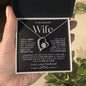 To My Beautiful Wife | Forever Love Necklace | BW