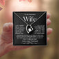 To My Beautiful Wife | Forever Love Necklace | BW